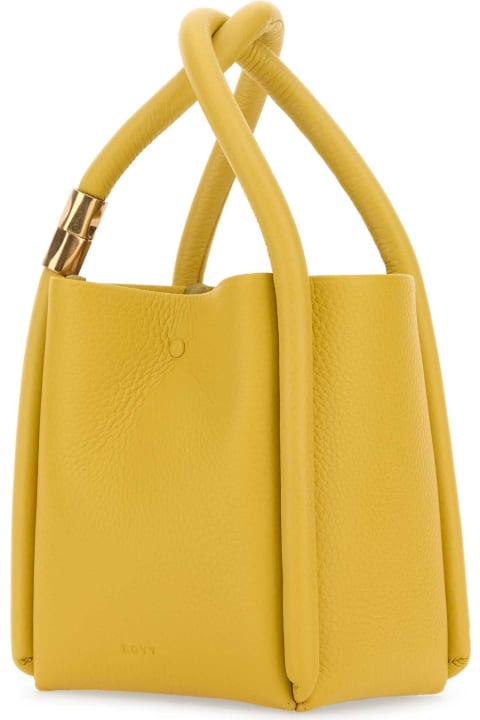 BOYY Bags for Women BOYY Mustard Leather Lotus 12 Handbag