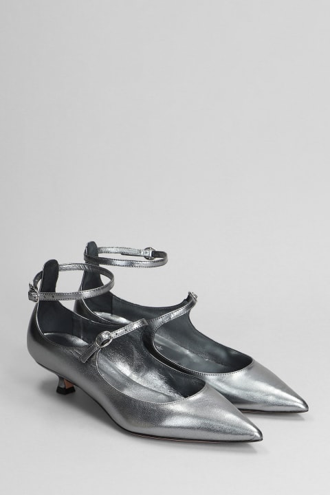 Pumps In Silver Leather