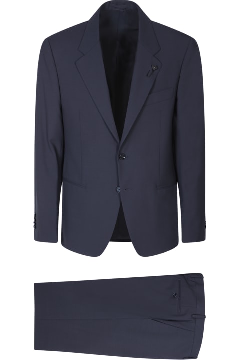 Suits for Men Lardini Kosmo Single-breasted Blue Suit