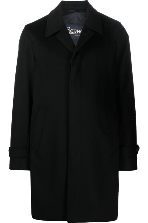 Herno Clothing for Men Herno Coat In Brushed Cashmere Wool
