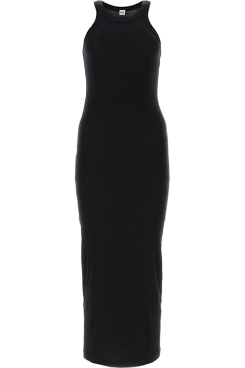 Totême for Women Totême Black Stretch Cotton Dress