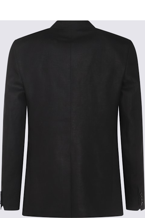 Clothing for Men Dolce & Gabbana Black Linen Blazer