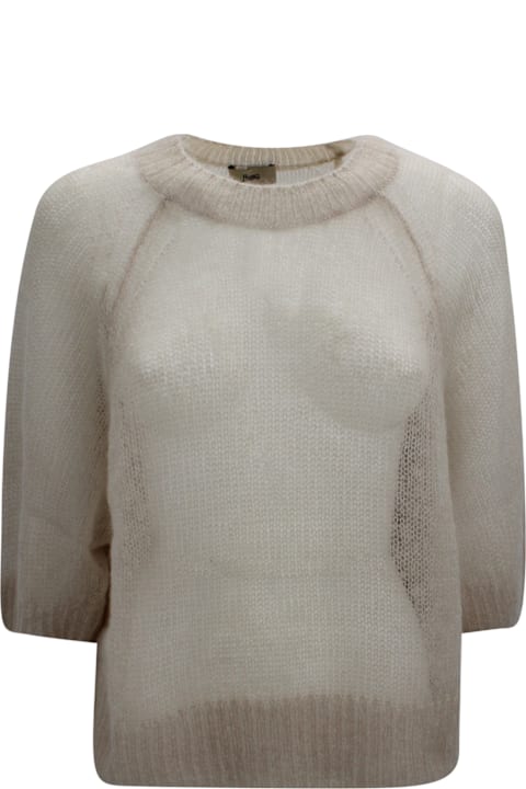 Homeware Herno Logo-appliqué Knit Sweater Herno