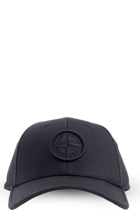 Accessories & Gifts for Boys Stone Island Junior Compass-motif Curved Peak Baseball Cap