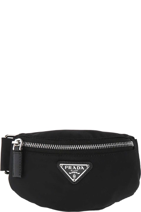 Belt Bags for Men Prada Black Nylon Wrist Pouch