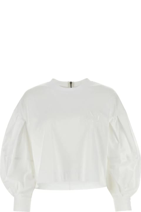 Fleeces & Tracksuits for Women Max Mara White Cotton Dolly T-shirt