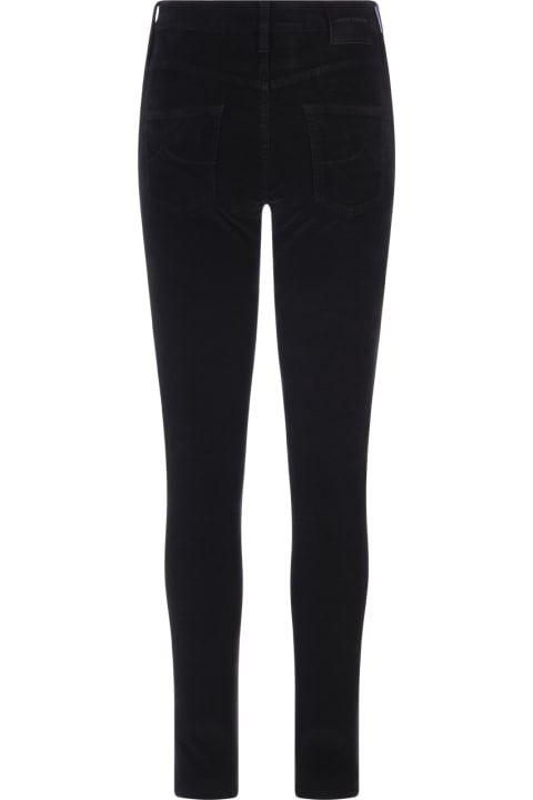 Kimberly Skinny Fit Jeans In Black Corduroy