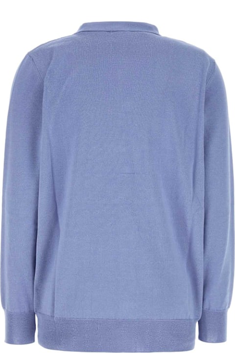 Etro for Women Etro Cerulean Blue Cotton Blend Cardigan