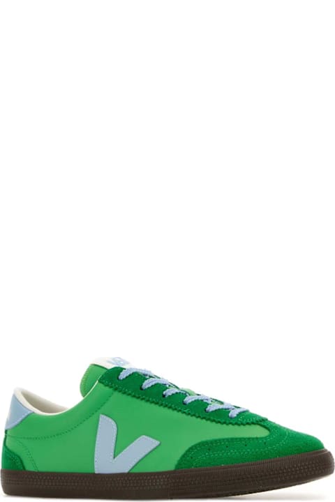 Veja Grass Green Leather Volley O.t. Sneakers