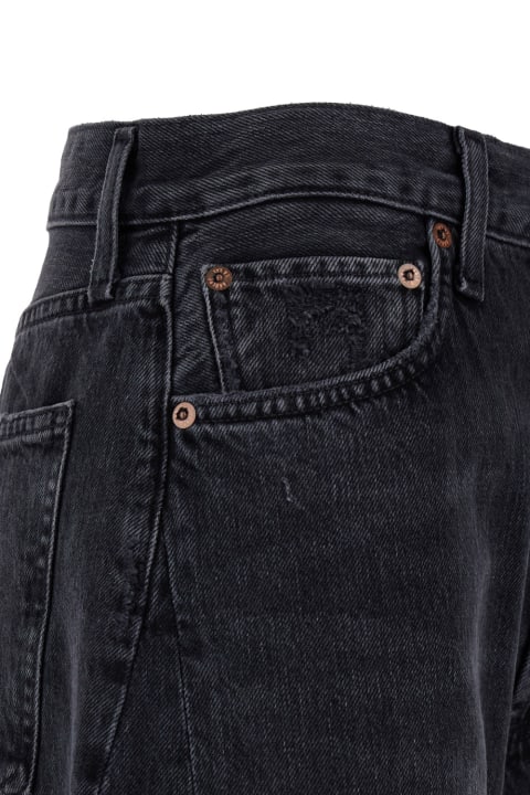 Jeans for Women AGOLDE 'luna' Black Five-pocket Jeans In Denim Woman