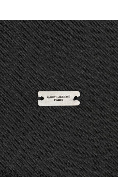 メンズ Saint Laurentのスカーフ Saint Laurent Bague Satin Double