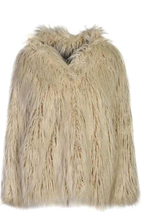 Dondup Coats & Jackets for Women Dondup Furred Oversized Coat