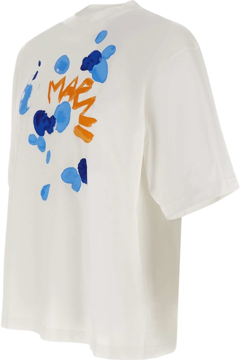 Marni Topwear for Women Marni "dripping Flower" Cotton T-shirt