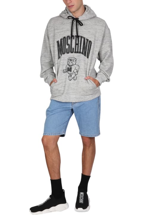 Moschino Fleeces & Tracksuits for Men Moschino Sweatshirt With Logo Print