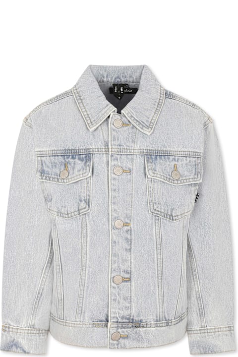 ボーイズ Moloのコート＆ジャケット Molo Denim Jacket For Kids With Banana