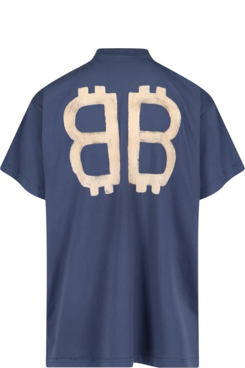 Balenciaga Topwear for Women Balenciaga 'crypto' Printed T-shirt