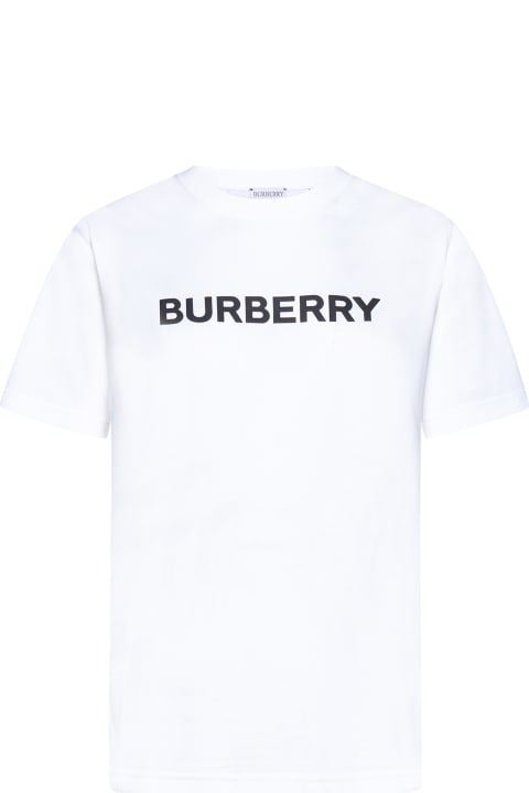 Topwear for Women Burberry Logo Printed Crewneck T-shirt