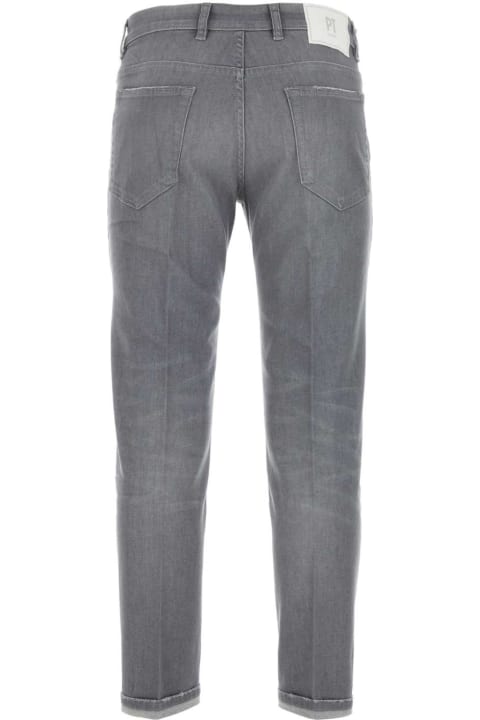 PT01 Clothing for Men PT01 Grey Stretch Denim Indie Jeans