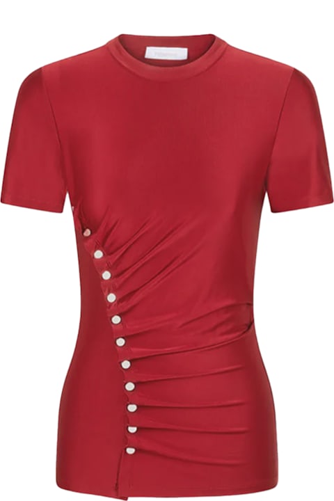 Paco Rabanne لـ Women Paco Rabanne Button-draped Top
