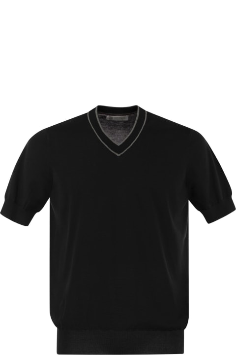 メンズ Brunello Cucinelliのウェア Brunello Cucinelli Lightweight Cotton V-neck T-shirt