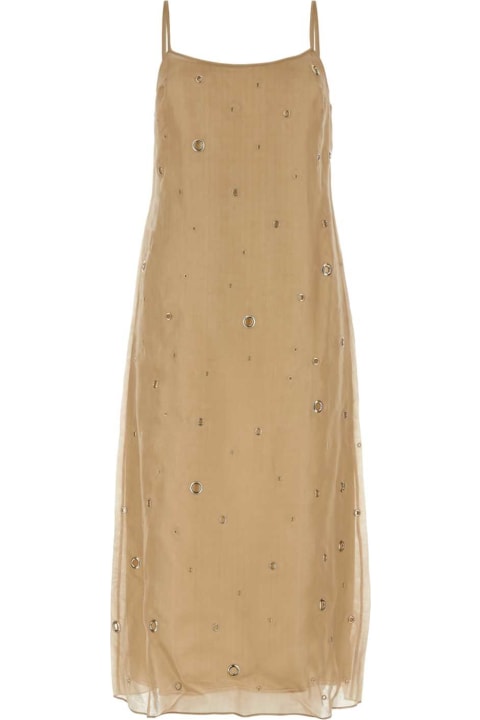Prada Dresses for Women Prada Beige Organza Dress