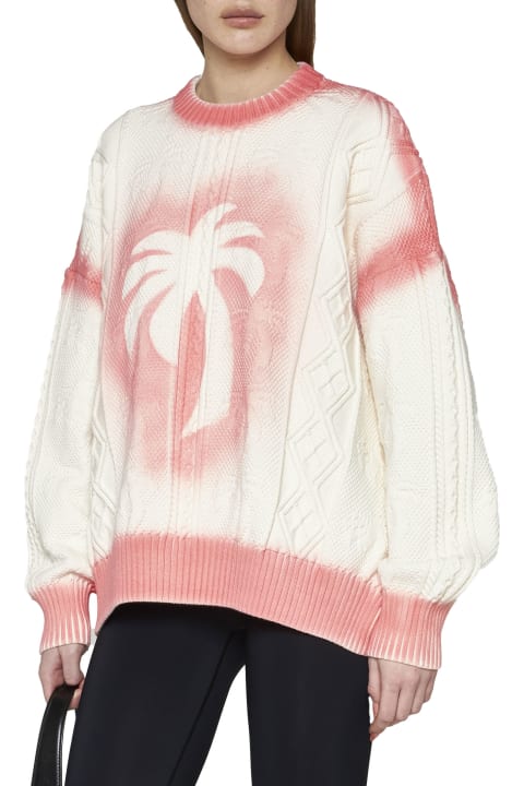 Homeware Palm Angels Patent Leather Effect Palm Sweater