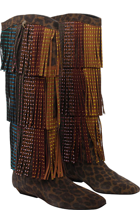 Kurt Geiger Western Fringe Boots