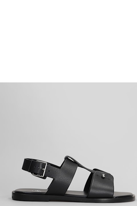 Fashion for Men Christian Louboutin Chambeliss Sandal Flats In Black Leather