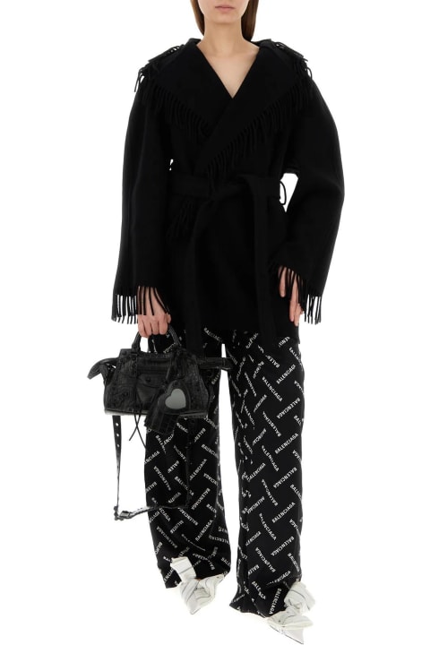 Balenciaga Bags for Women Balenciaga Black Nappa Leather Neo Cagole Xs Handbag