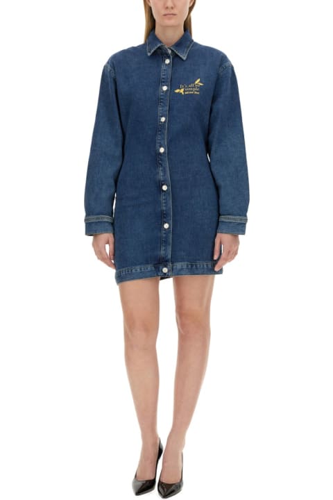 أدوات منزلية M05CH1N0 Jeans Denim Dress