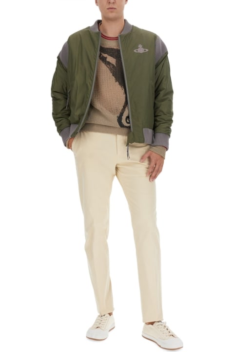 آخر صيحات الموضة من السيدات Vivienne Westwood Bomber Jacket With Logo