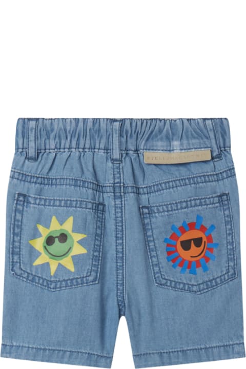 Bottoms for Baby Girls Stella McCartney Kids Sunshine Face Shorts With Print