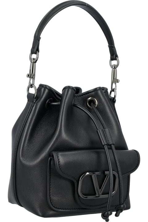 Fashion for Women Valentino Garavani Locò Calfskin Bucket Bag
