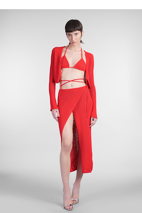 Laneus Clothing for Women Laneus Skirt In Red Viscose
