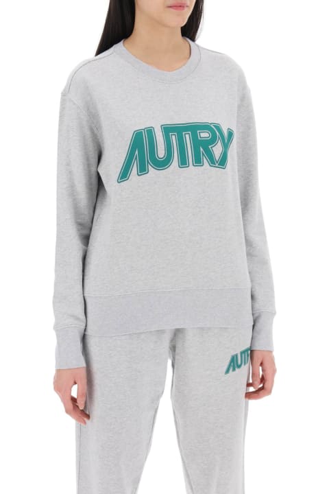 Autry Fleeces & Tracksuits for Women Autry Sweatshirt With Maxi Logo Print