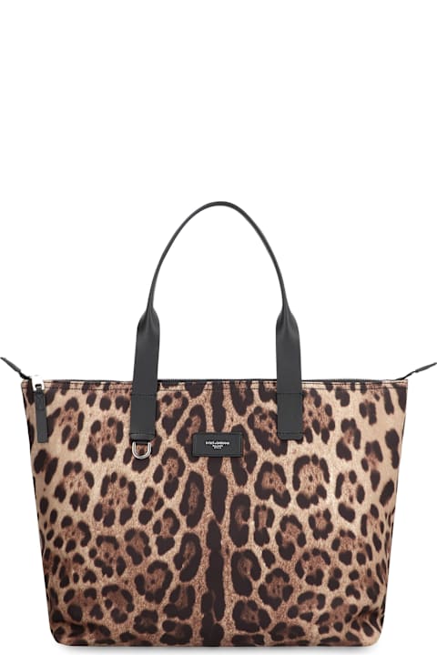 Homeware Dolce & Gabbana Logo Leopard Shopping Bag