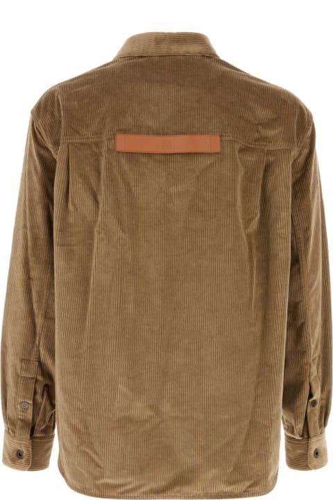 Loewe Shirts for Men Loewe Biscuit Corduroy Shirt