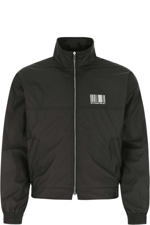 VTMNTS Coats & Jackets for Men VTMNTS Black Polyester Windbreaker