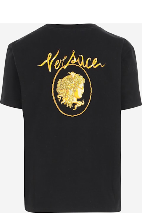 Versace for Women Versace Cotton T-shirt Co N Logo Cameo
