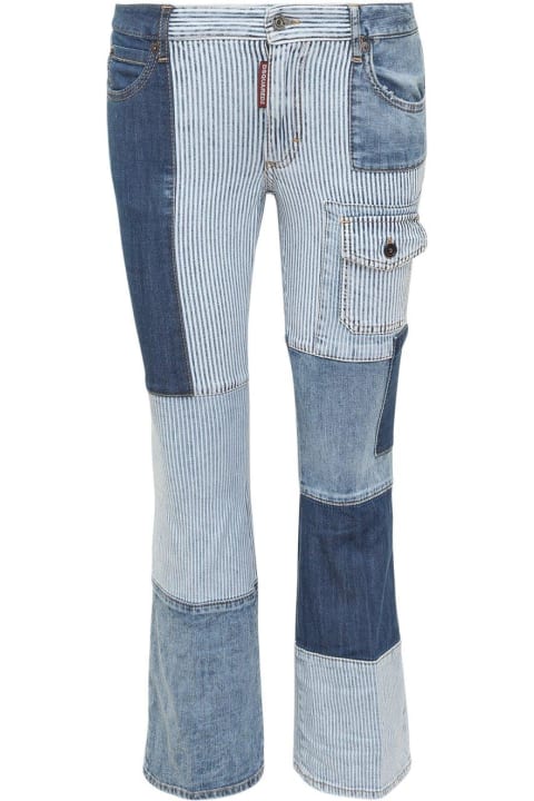 Fashion for Women Dsquared2 Patchwork Flared Jeans