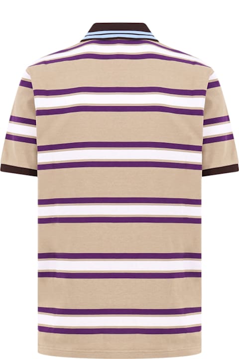 Topwear for Men Gucci Striped Cotton Polo Shirt