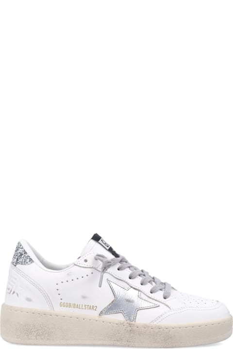 Golden Goose for Women Golden Goose 'ball Star' White Leather Sneakers