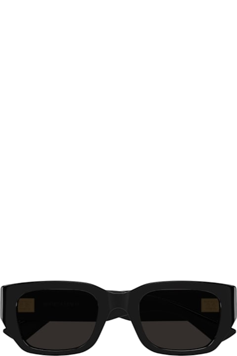 Bottega Veneta Eyewear for Kids Bottega Veneta Eyewear Bottega Veneta Bv1400s Linea Intrecciato 001 Black Grey Sunglasses