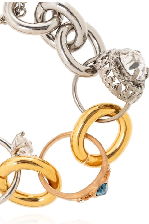 Two-toned Ring Charm Bracelet