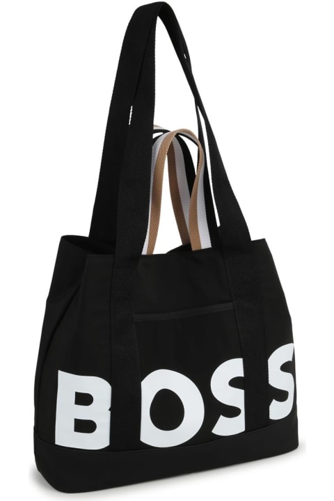 ベビーボーイズ アクセサリー＆ギフト Hugo Boss Tote Bag With Striped Print And Logo