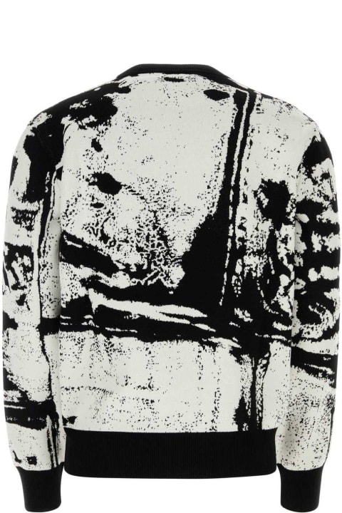メンズ フリース＆ラウンジウェア Alexander McQueen Embroidered Cotton Blend Sweater