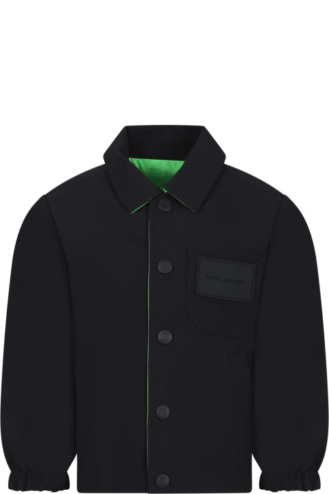 ボーイズ Marc Jacobsのコート＆ジャケット Marc Jacobs Black Jacket For Kids With Logo