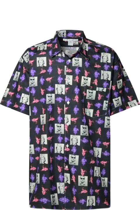 Shirts for Men Comme des Garçons Shirt 'andy Warhol' Black Cotton Shirt