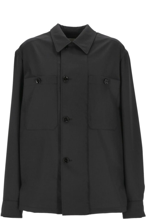 Lemaire Coats & Jackets for Men Lemaire Lon Sleeved Buttoned Shirt Jacket