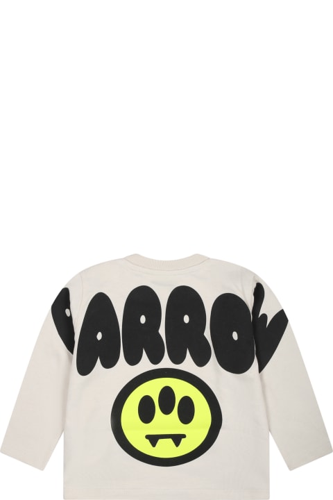 Barrow for Kids Barrow Beige T-shirt For Babies With Logo